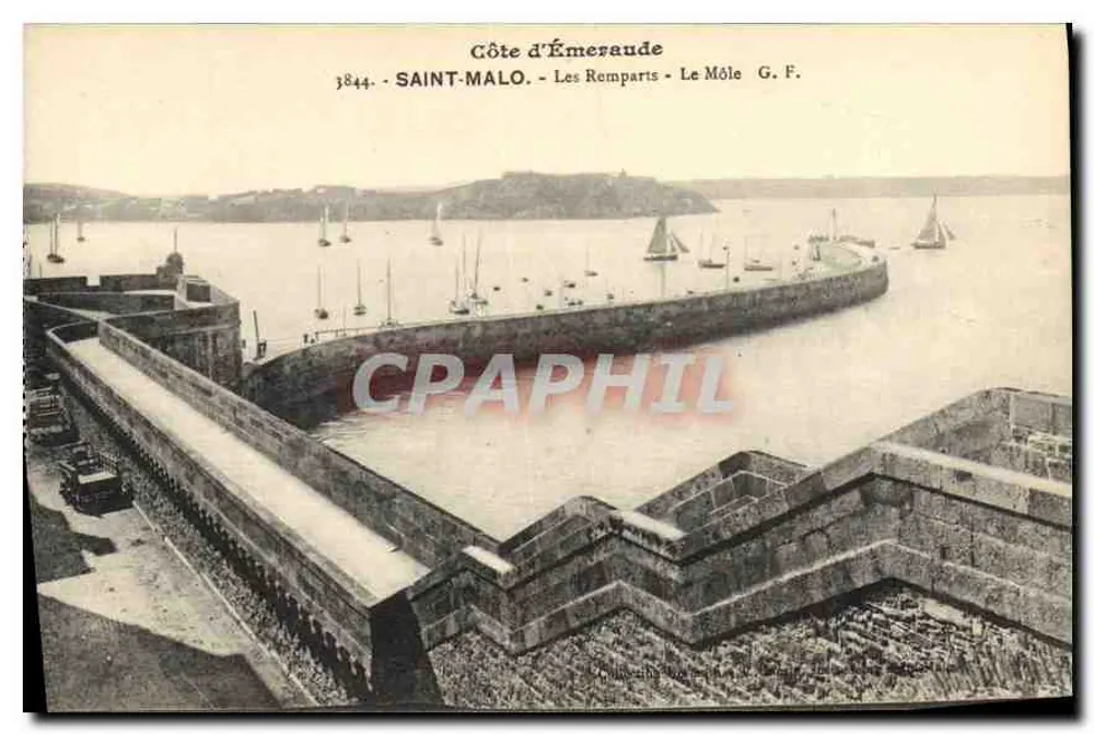 Saint-Malo - Die Mauern - Der Môle - G.F. - Küste von Émeraude - Vorderseite