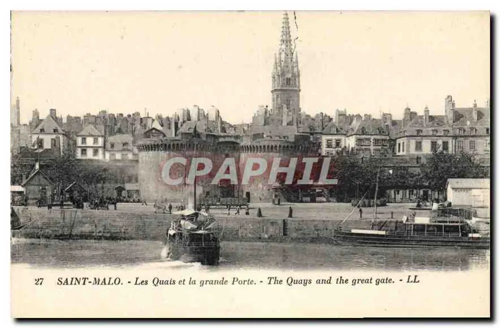 Saint-Malo - Les Quais et la grande Porte - LL - Vorderseite