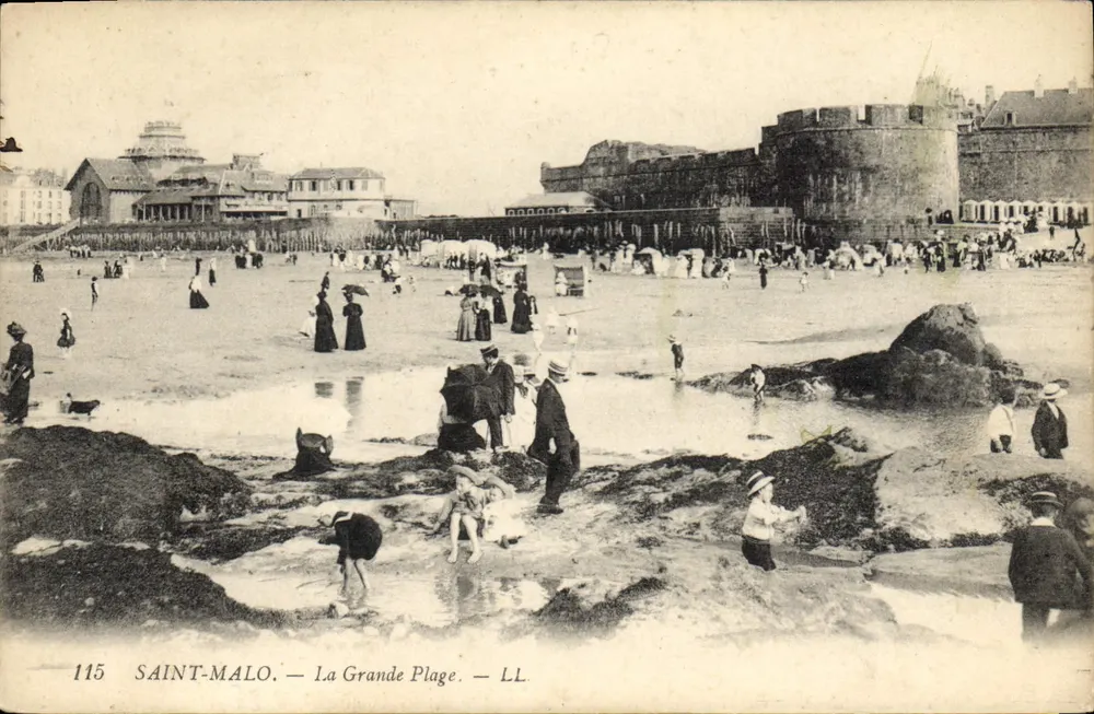 Saint-Malo — A Grande Praia — LL, n°115 - Frente