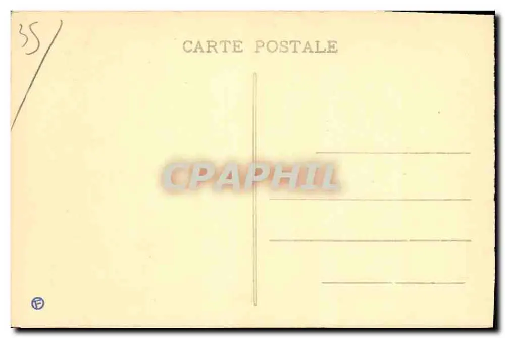 St-Malo - Das Schloss - Place Chateaubriand — Gudrin-Ausgabe, Nr. 3500 - Rückseite