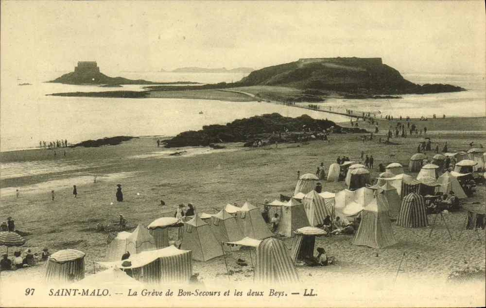 Saint-Malo — Die Grève de Bon-Secours und die beiden Bays — LL. — N° 97 - Vorderseite