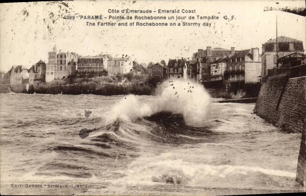 Pointe de Rochebonne - Côte d'Émeraude — Édit. Guérin - St-Malo (I.-et-V.) - Vorderseite