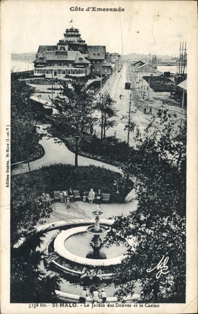 St-Malo - Der Garten der Gräben und das Casino - Küste der Saphir - Edition Guérin - Vorderseite