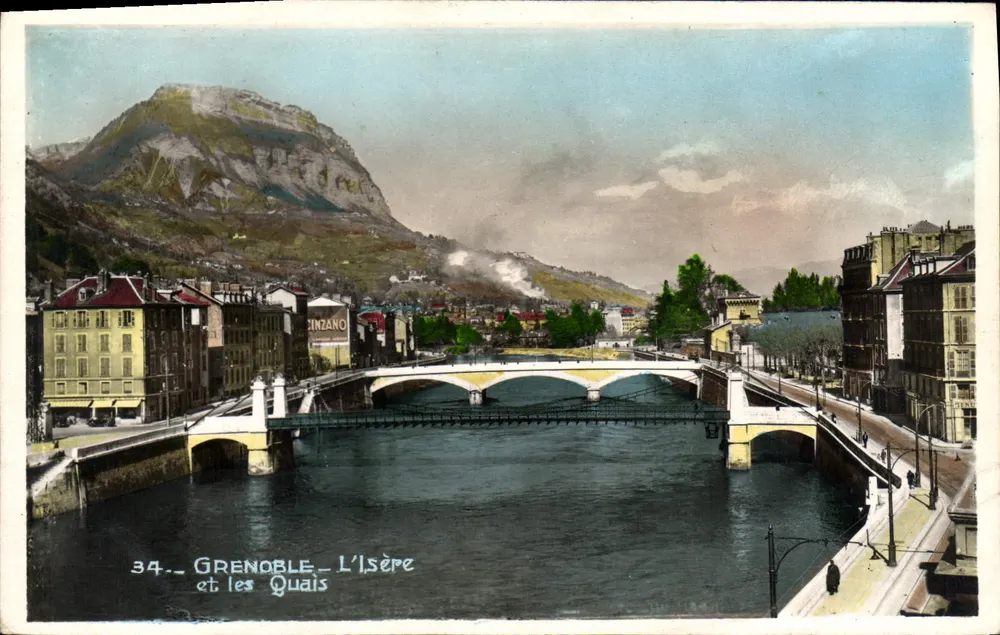 Grenoble - A Isère e os Quais — 34 — editor não identificado - Frente