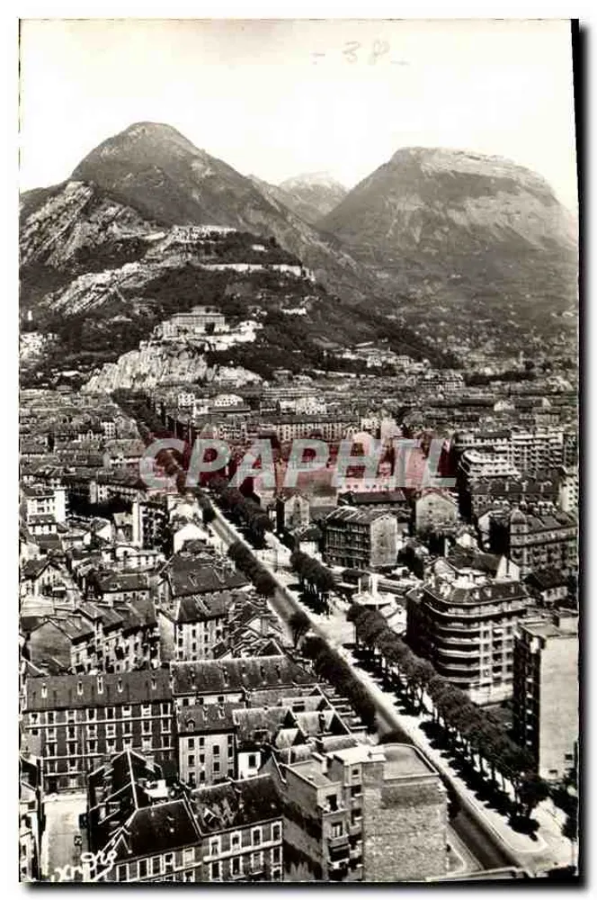 Grenoble — Cours Jean-Jaurès und Massif de la Chartreuse — Édition d'Art André - Vorderseite