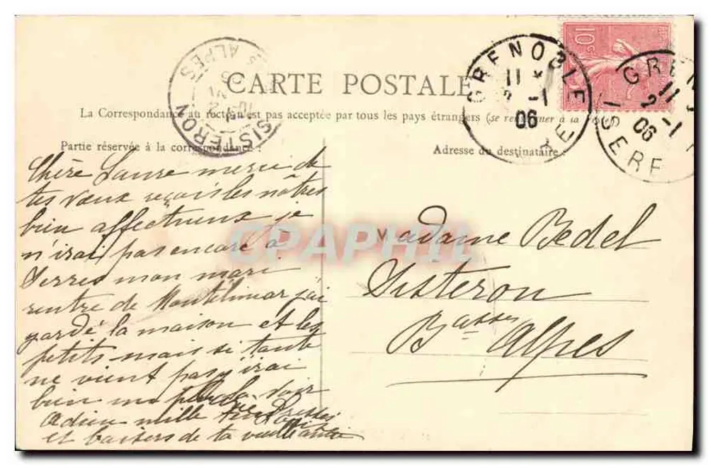 Grenoble — Hotel de Ville — n°16 - Verso
