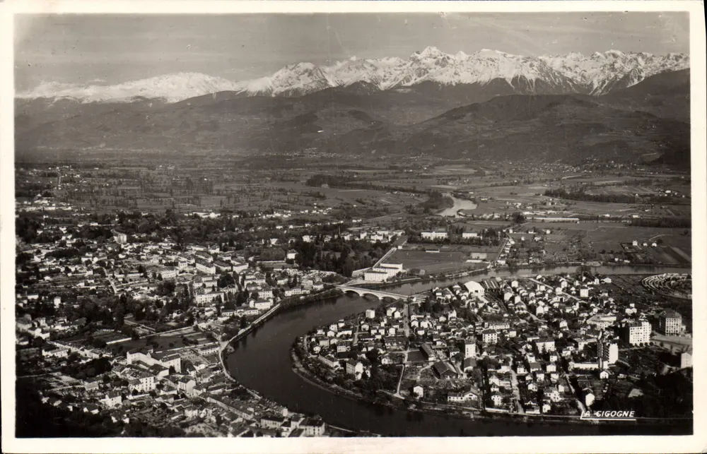 Grenoble - El Massif de Belledonne y la Meseta de Crésivaudan — Edición « LA CIGOGNE » - Anverso