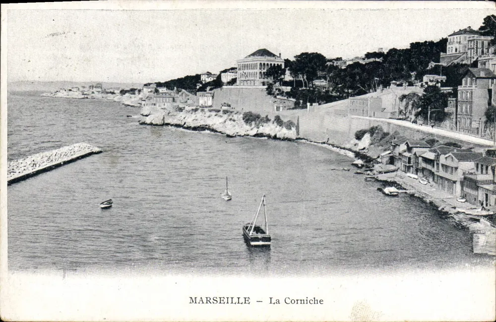 Marselha — A Corniche — Editor não identificado, número de série não visível - Frente