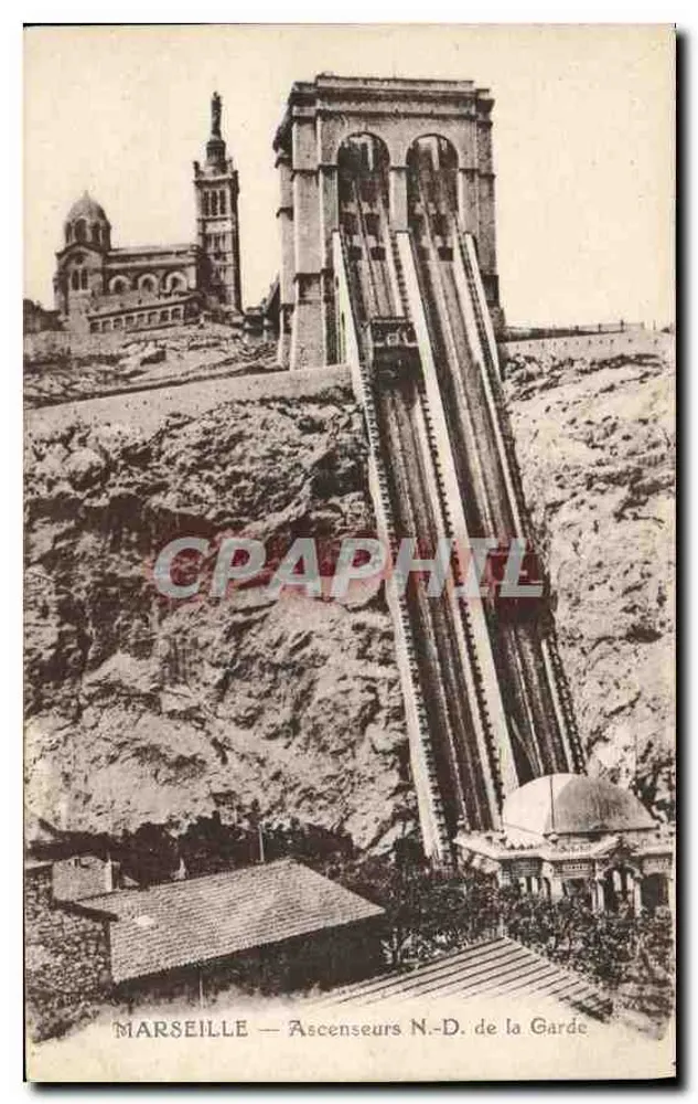 Marseille — Elevadores de Nossa Senhora da Guarda - Frente