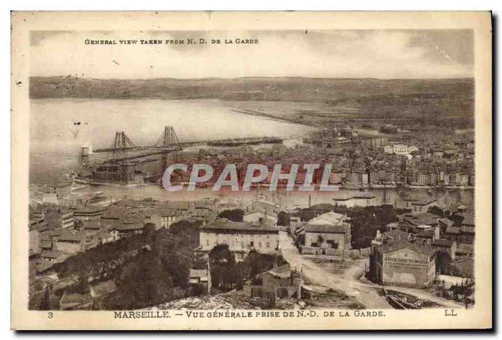 Marseille — Allgemeiner Blick von N.-D. de la Garde — LL - Vorderseite