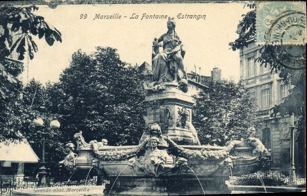 Marselha - A Fonte Estrangin — Guende fot. Marselha, n°99 - Frente