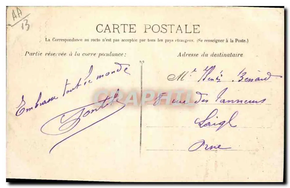 Marselha - A Fonte Estrangin — Guende fot. Marselha, n°99 - Verso