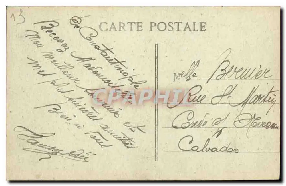 Marseille — Fontaine Estrangin — Carta postal n°28 - Verso