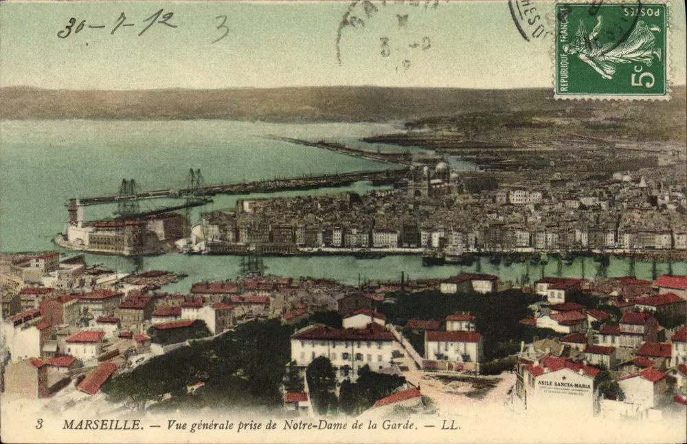 Marseille — Allgemeiner Blick von der Notre-Dame de la Garde — LL. - Vorderseite