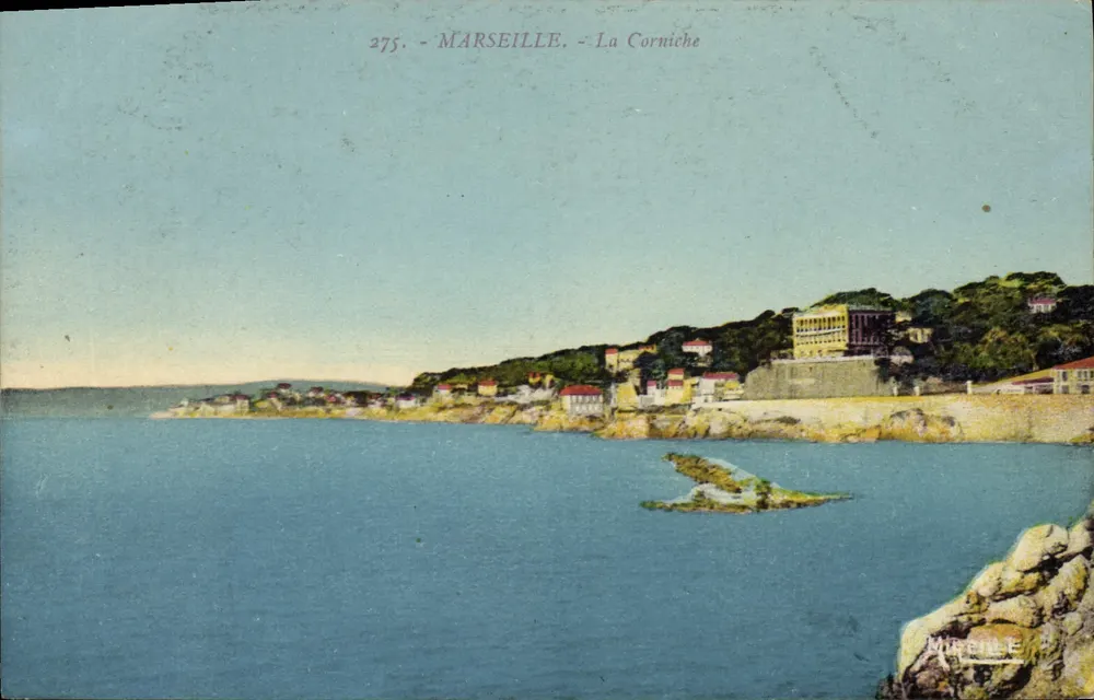 Marselha - A Corniche — vista panorâmica — Mireille, n°275 - Frente