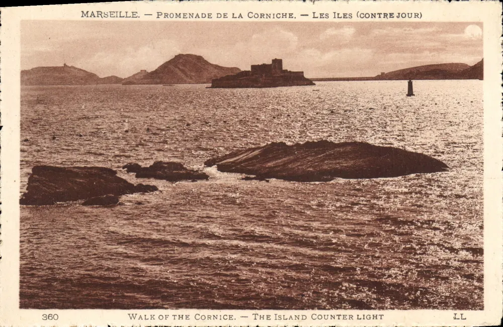 Marseille — Promenade de la Corniche — Les Îles (Contre Jour) - Vorderseite