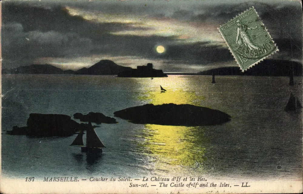 Marseille — Sonnenuntergang — Schloss If und die Inseln — LL - Vorderseite