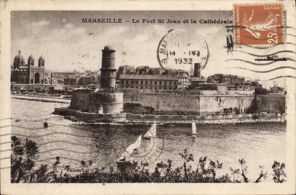 MARSEILLE — Fort Saint Jean und die Kathedrale — Phocéa - Vorderseite