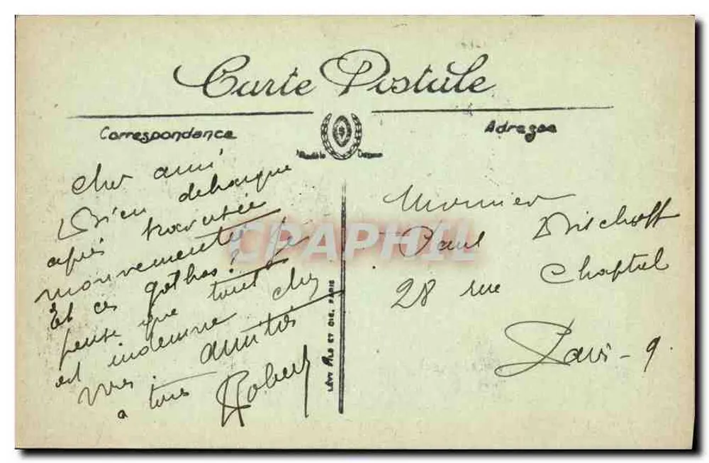 Marseille — Die Kathedrale und das Fort Saint-Jean — L.I. - Rückseite