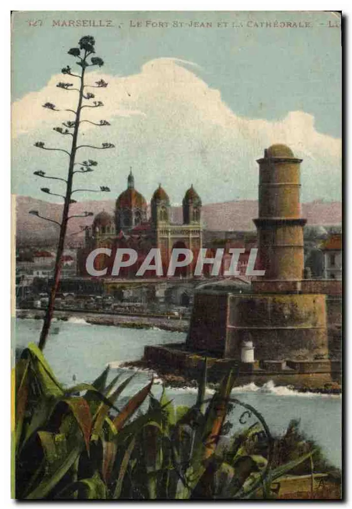 Marseille — Le Fort Saint-Jean et la Cathédrale — Nr. 127 - Vorderseite