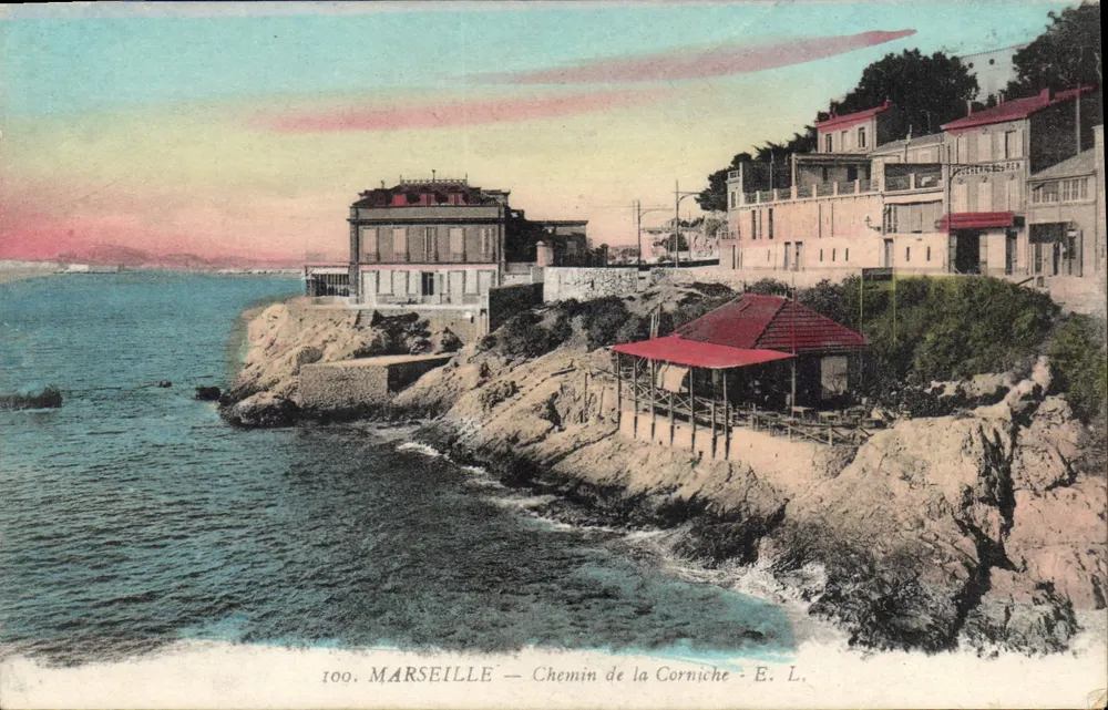 Marselha — Chemin de la Corniche — E. L. - Frente