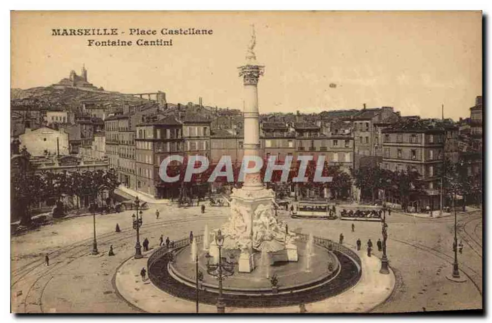 Marseille - Place Castellane - Fontaine Cantini - Vorderseite