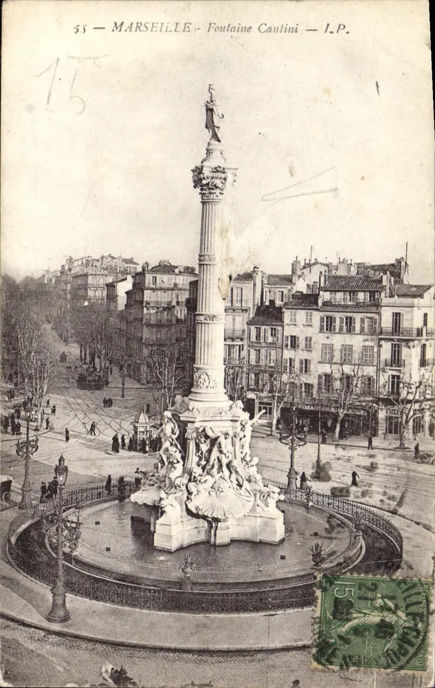 MARSEILLE - Fontaine Cantini - I.P. - Frente