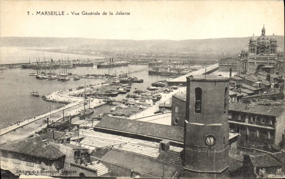 Marselha - Vista Geral da Joliette — Edição das Novas Galerias, n°5 - Frente