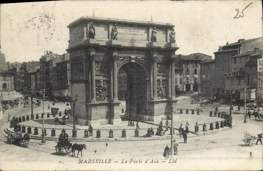 Marselha — A Porta de Aix — LM - Frente
