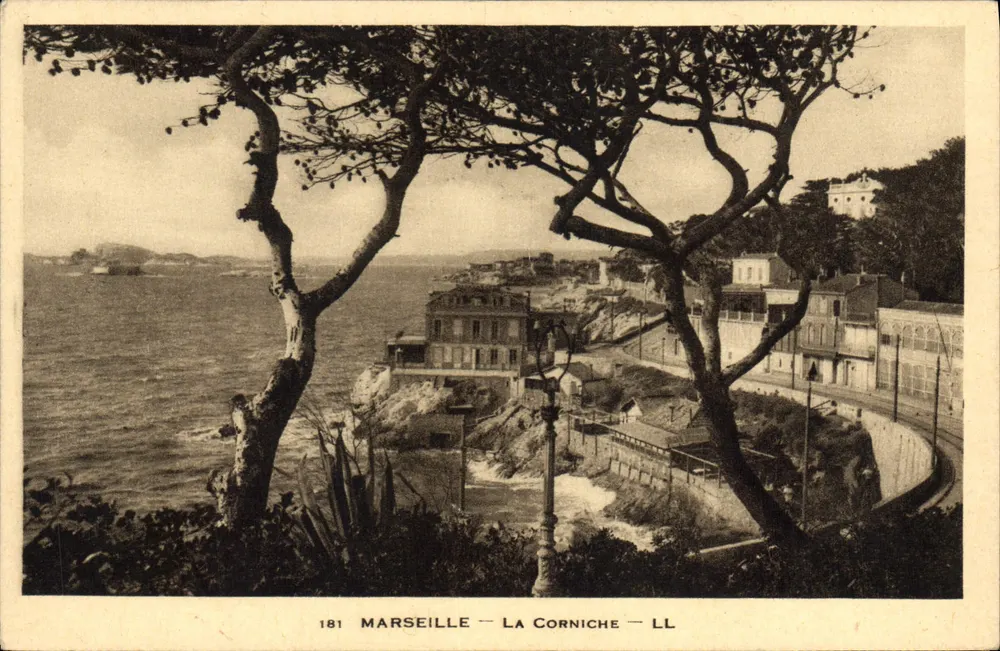 Marselha — A Corniche — LL — n°181 - Frente