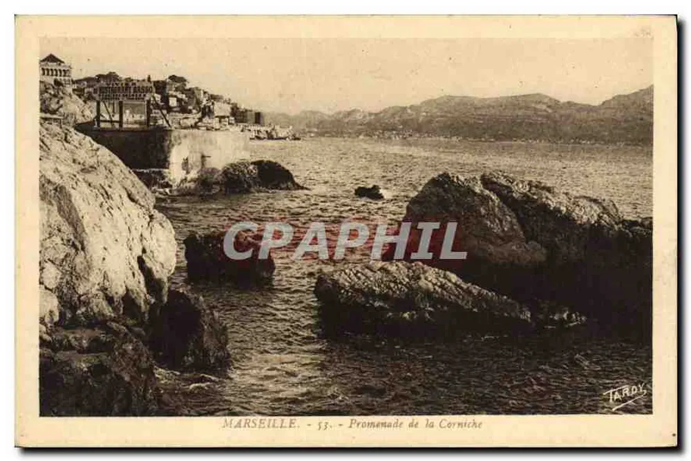 Marselha - Passeio da Corniche — Edição Artística A. Tardy, n°53 - Frente