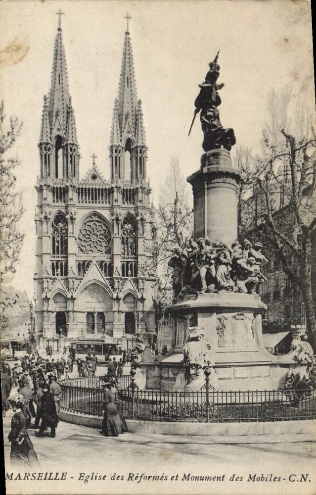 Marseille - Reformierte Kirche und Denkmal der Mobiles - C.N. - Vorderseite