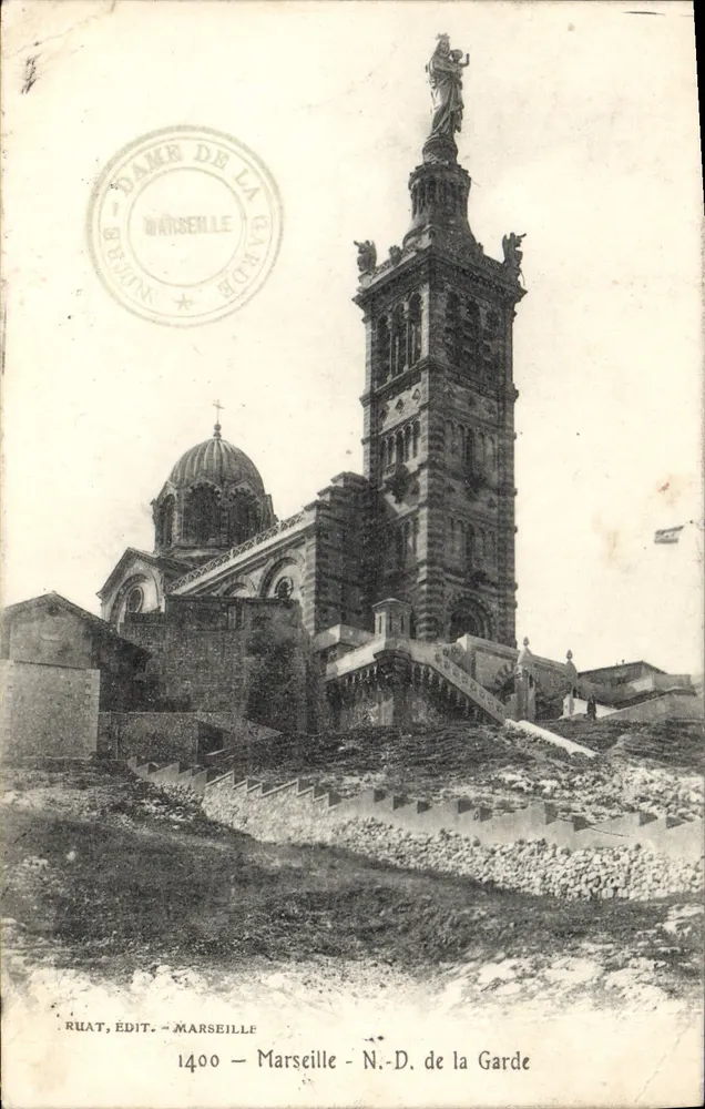 Marseille - Nossa Senhora da Guarda — Ruat, editora - Marseille, n°1400 - Frente