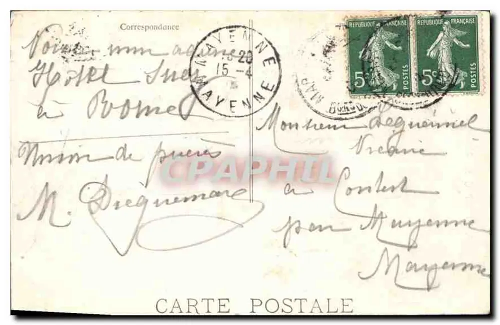 Marseille - Nossa Senhora da Guarda — Ruat, editora - Marseille, n°1400 - Verso