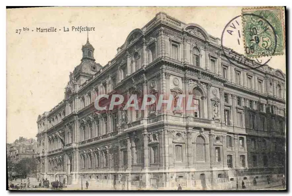 Marseille - A Prefeitura — 27 bis — Editor E. Lacour - Frente