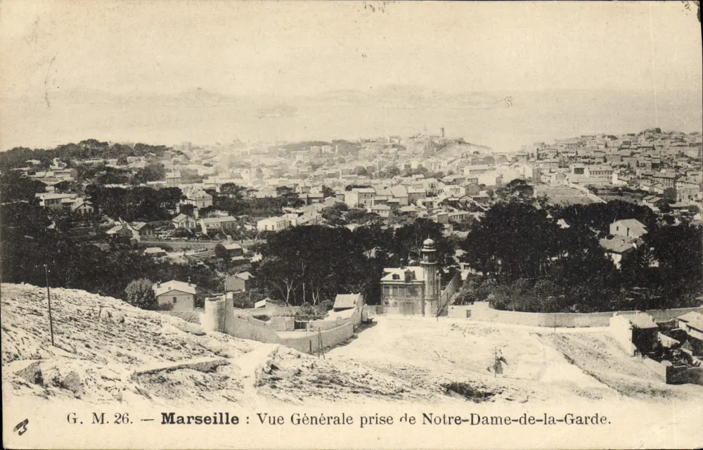 Marseille — Allgemeine Ansicht vom Notre-Dame-de-la-Garde — G. M. 26 - Vorderseite