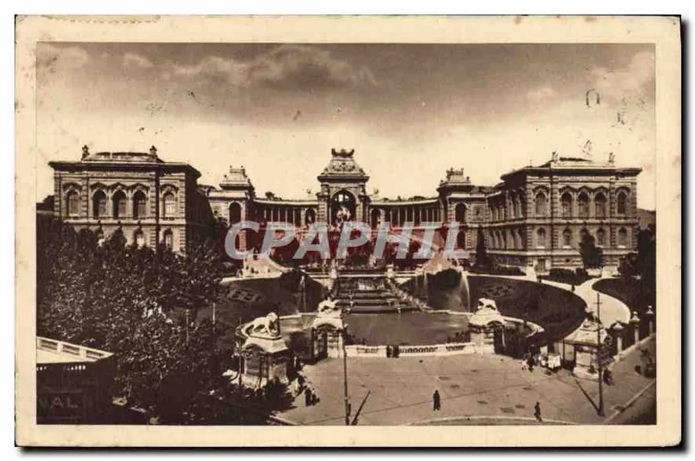 Palácio Longchamp — Marselha — editor 'O Palácio Longchamp' - Frente