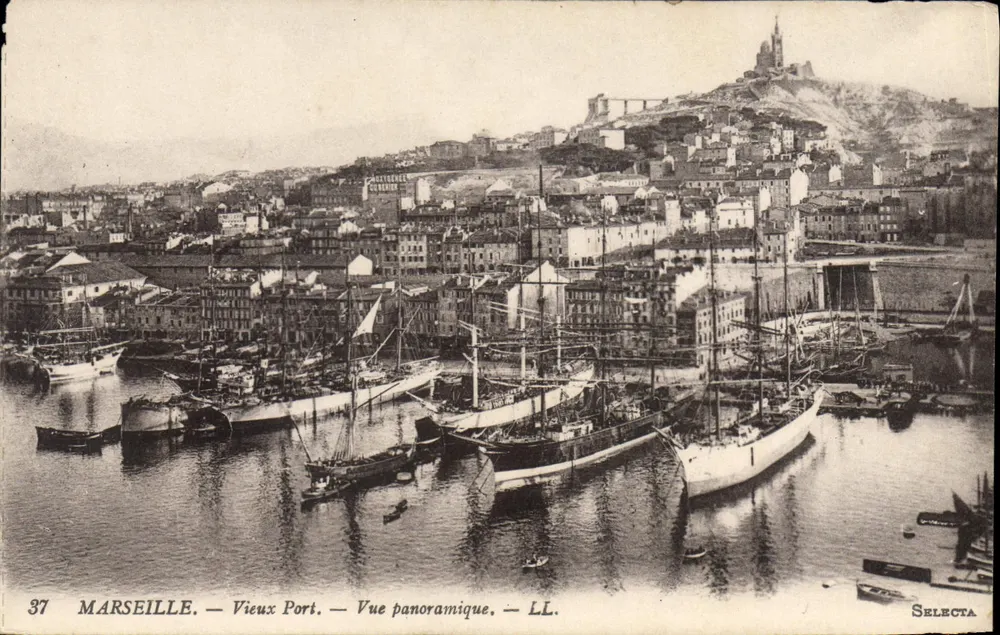 Marseille — Alter Hafen — Panoramablick — LL. — SELECTA - Vorderseite