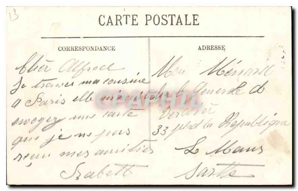 Marseille — Ansicht der Kathedrale vom Joliette-Pier — LL. - Rückseite