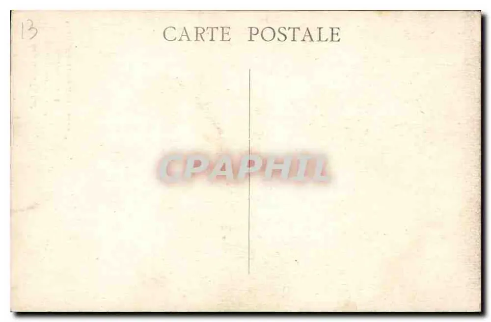 Marseille — Ansicht des Pharo-Gartens, Denkmal 'Den Helden des Meeres' — ohne Verlag oder sichtbare Nummer - Rückseite