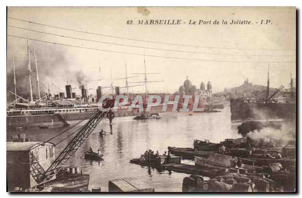 Marseille - Der Hafen von La Joliette — I.P. n°62 - Vorderseite