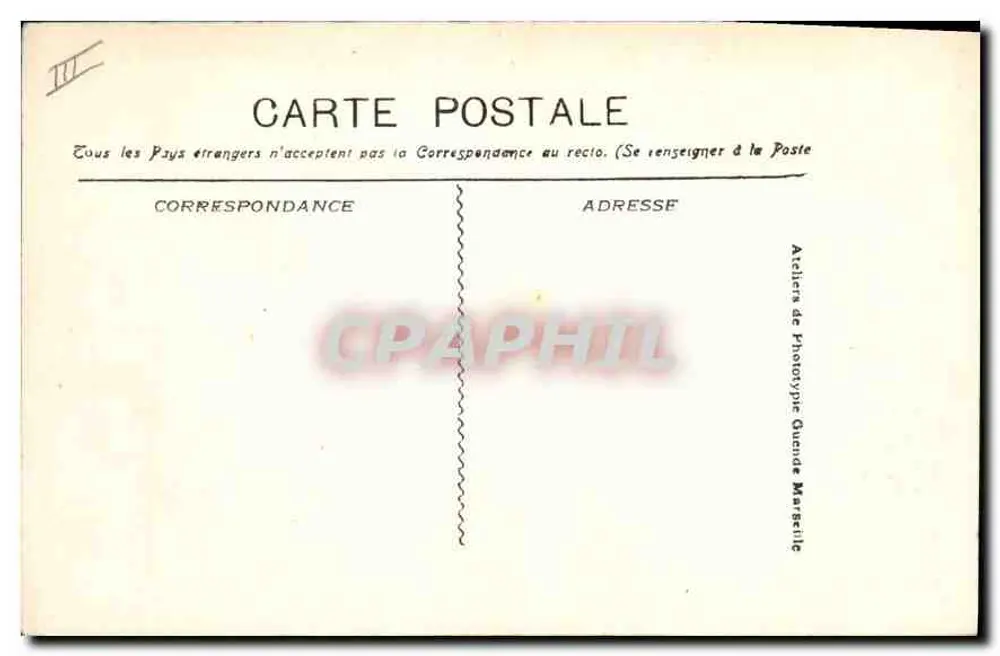 Marseille — Die Bassins de la Joliette — Ateliers de Phototypie Guinde, Marseille - Rückseite