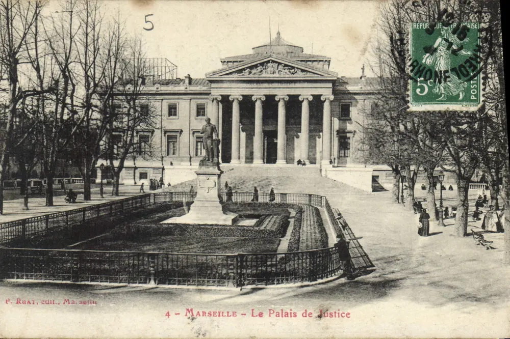Marseille — Vista do Palácio de Justiça — P. Ruat, editor, Marseille - Frente