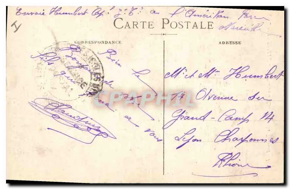 Marseille - La Fontaine Cantini - Le Torrent - I. P. - n°58 - Rückseite
