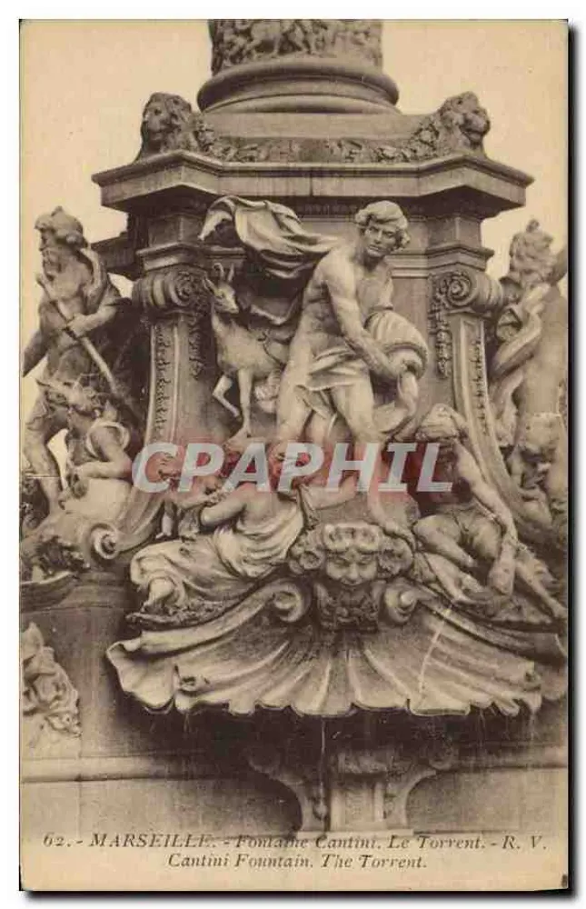 Marseille - Fontaine Cantini, Der Torrent - R.V. 62 - Vorderseite