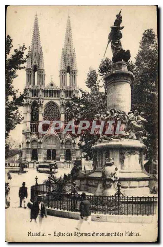 Marseille — Kirche der Reformen & Denkmal der Mobiliés - Vorderseite