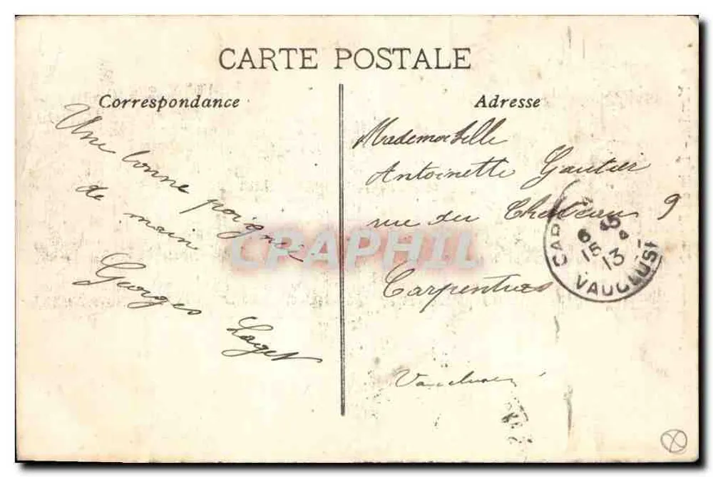 Marseille — Reformierte Kirche und Denkmal der Mobiles - Rückseite