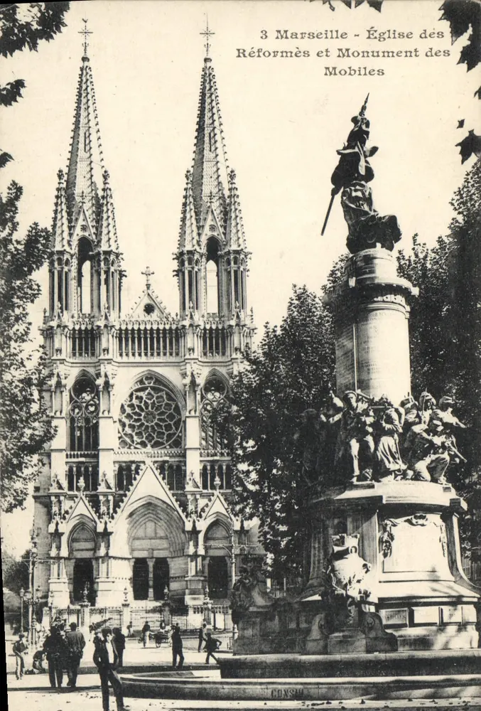 Marseille - Kirche der Reformierten und Denkmal der Mobiles — Verlag CONSEIL - Vorderseite