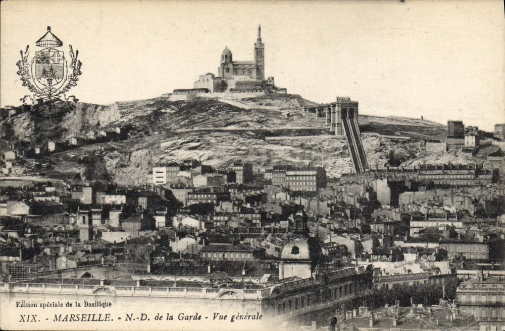Marselha - N.-D. de la Garde - Vista geral — Edição especial da Basílica, n° XIX - Frente