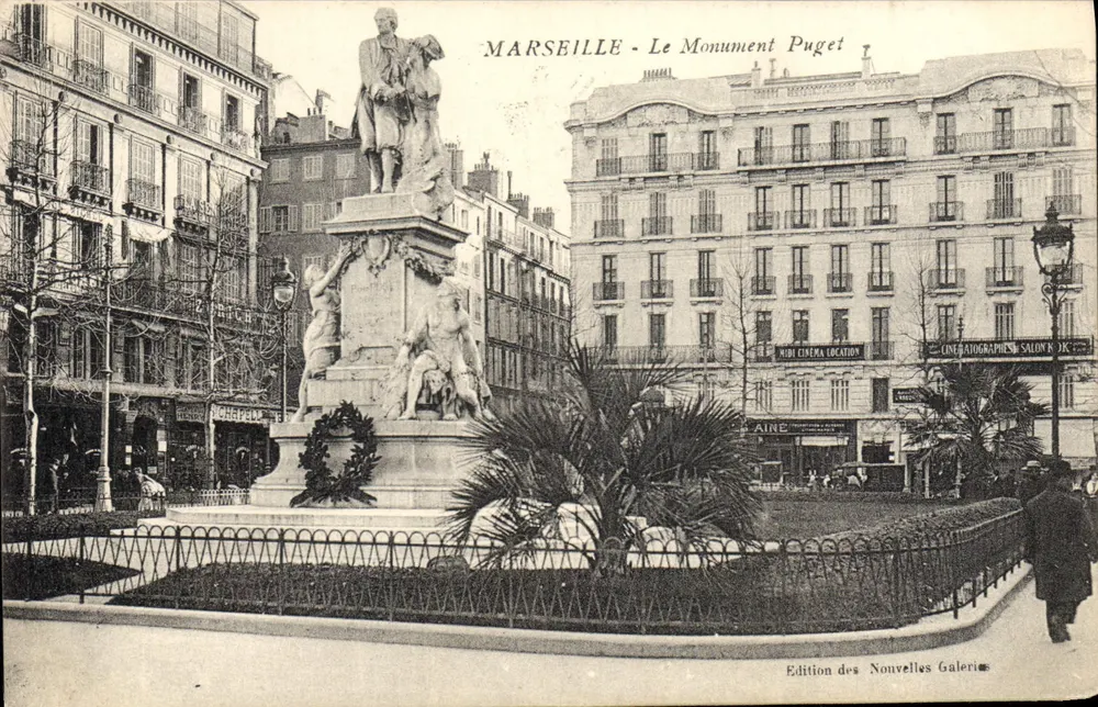 Marselha - O Monumento Puget — Edição das Novas Galerias - Frente
